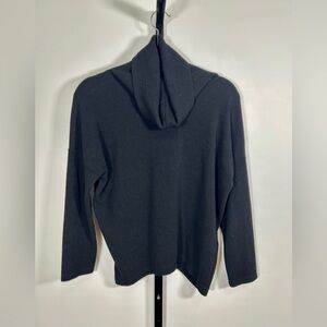 Clara Sunwoo Sz M Black Turtleneck Tunic Sweater Womens